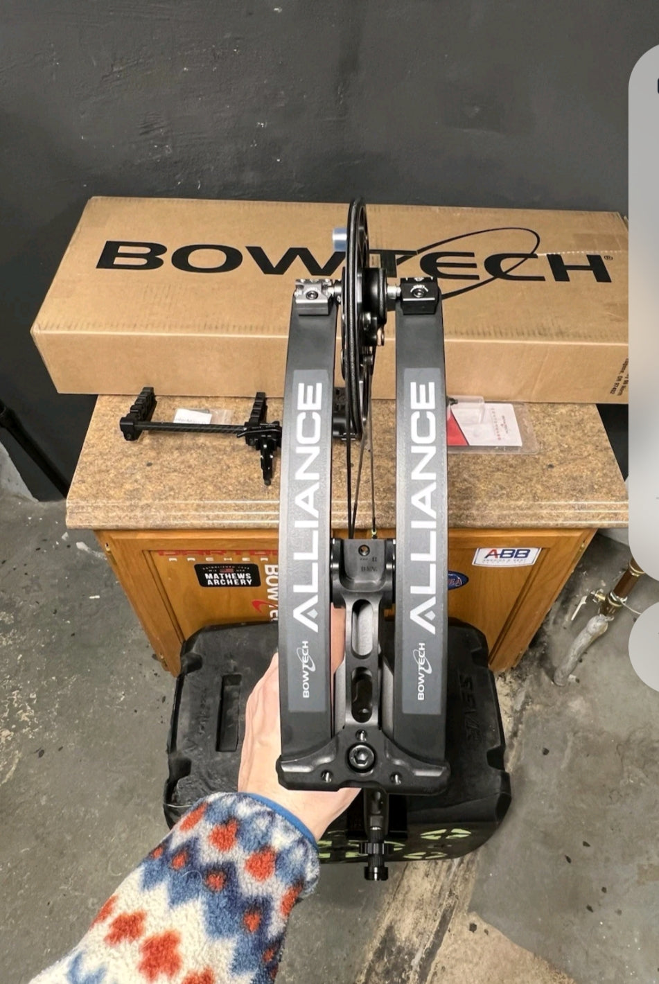 2026 Bowtech Alliance 30 Compound Bow - Right Hand, 70lbs, Stealth Gray (w/ Quiver & Stabilizer Mount)